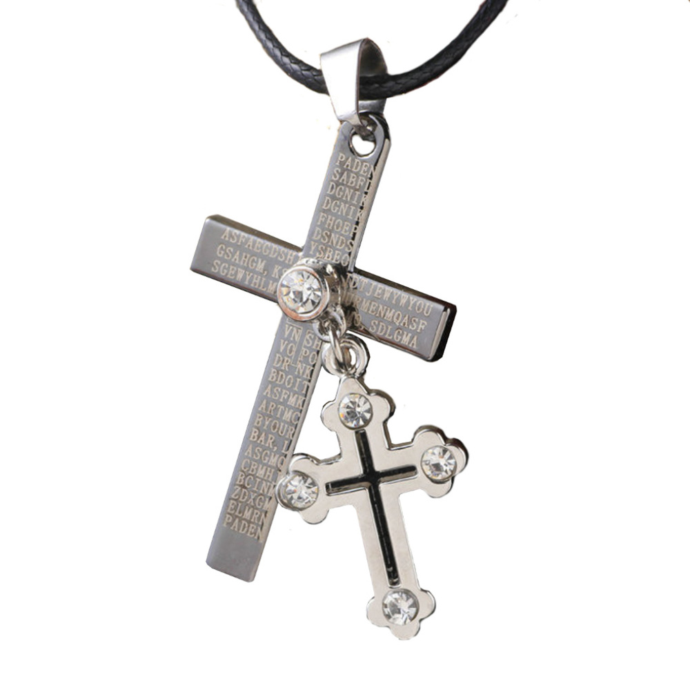 Double Cross Lord Jesus Prayer Religion J-173
